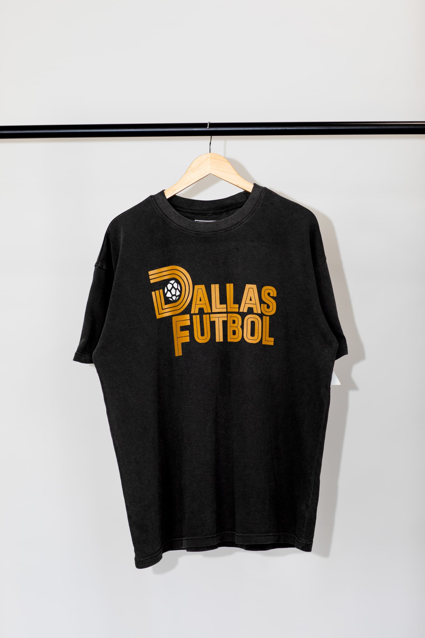 Vintage Black - Dallas Futbol Tee